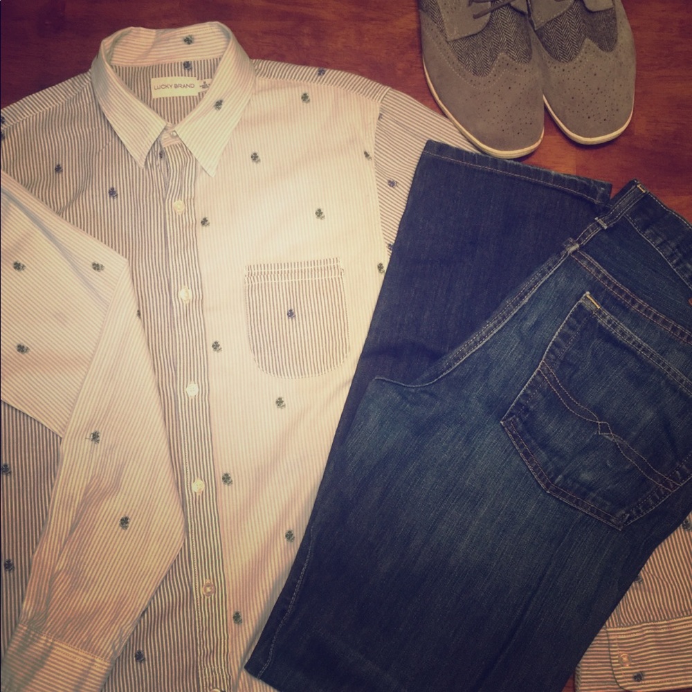 Lucky Brand casual button down shirt